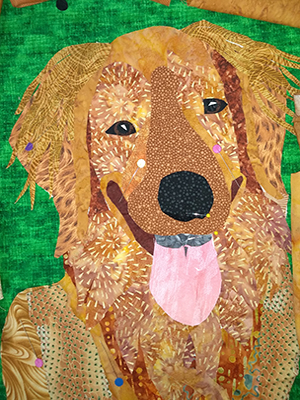 fabric dog portrait second draft