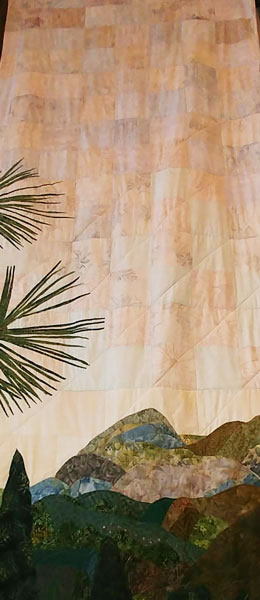 one panel of large landscape quilt